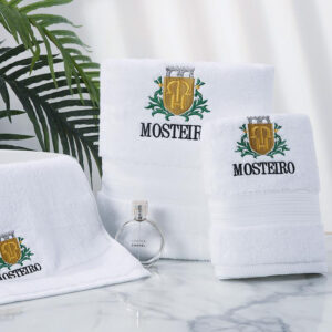 hotel towel with logo