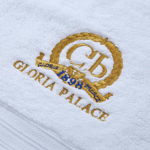 hotel towel with logo