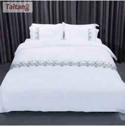 embroided bed sheet